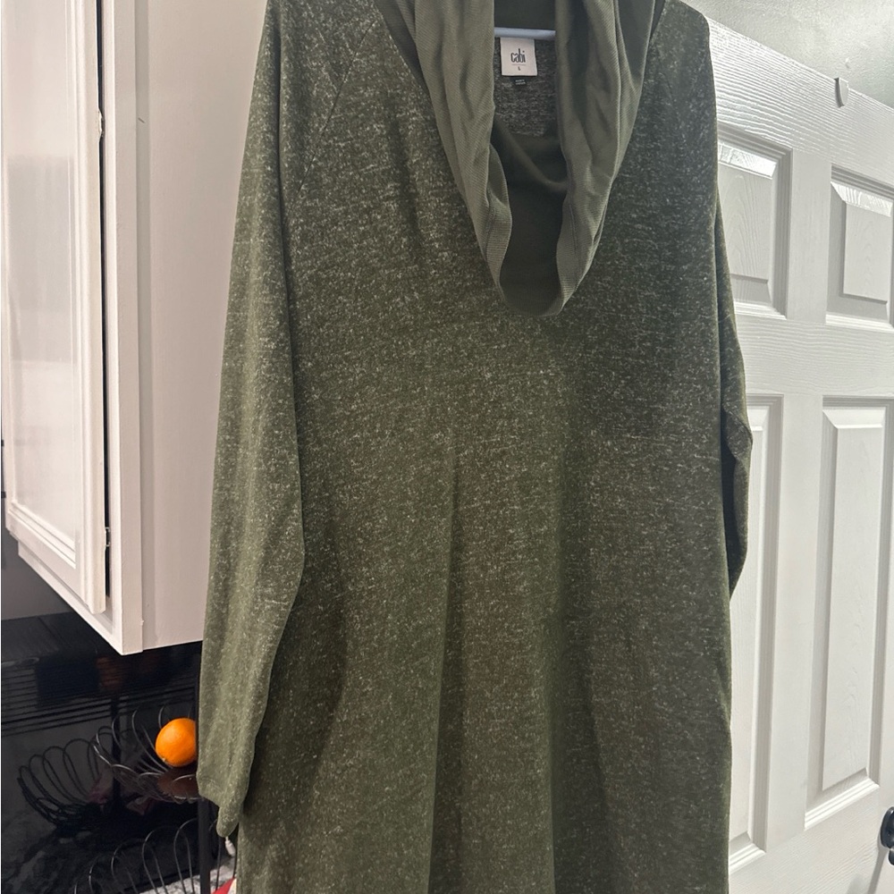 CAbi Olive Green Midi Dress
